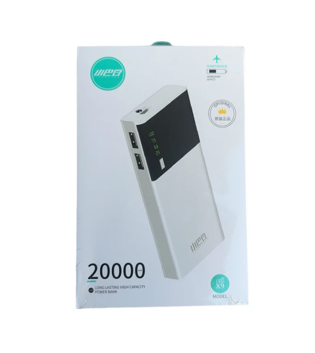 Power bank 20000 para celular LED X9