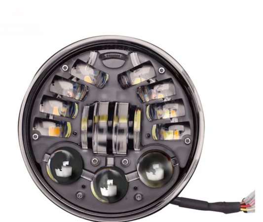 Faro led redondo bicolor para moto 1pc SY-GZS0839