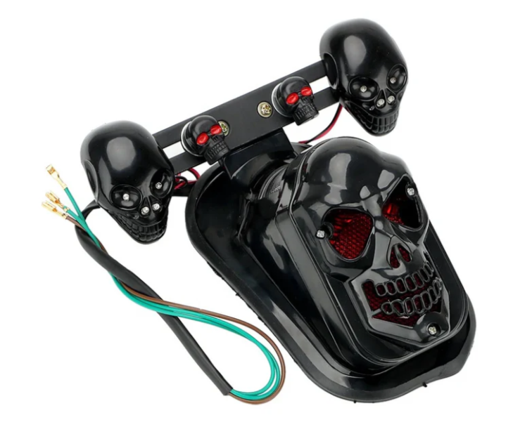 Luz de stop para moto con direccionales tipo calavera HW-MTWD-278