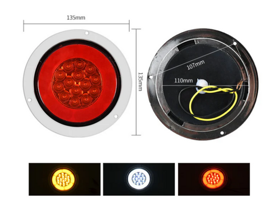 Luz guia redonda 24v 2pcs CY-4622