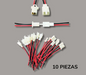 Soket hembra y macho 2 cables 10PCS LX-FXDC-202406