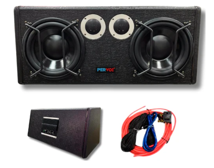 Bajo amplificado doble bajo 10" con tweeter MY-DYP-186