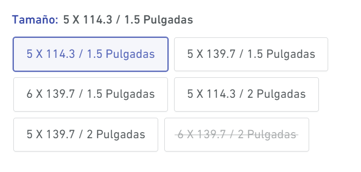 Espaciadores para aros 2 piezas 12X1.5