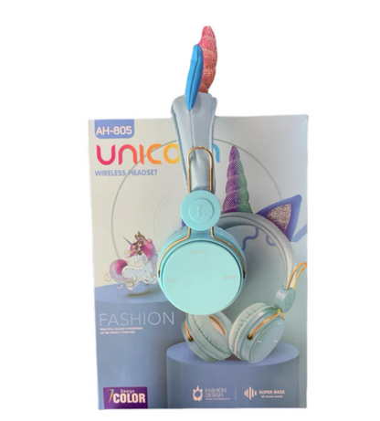 Audífonos Bluetooth unicornio 7 led AH-805