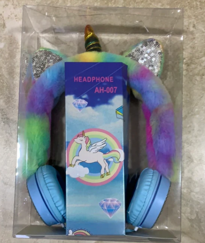 Audífono unicornio con cable AH-007