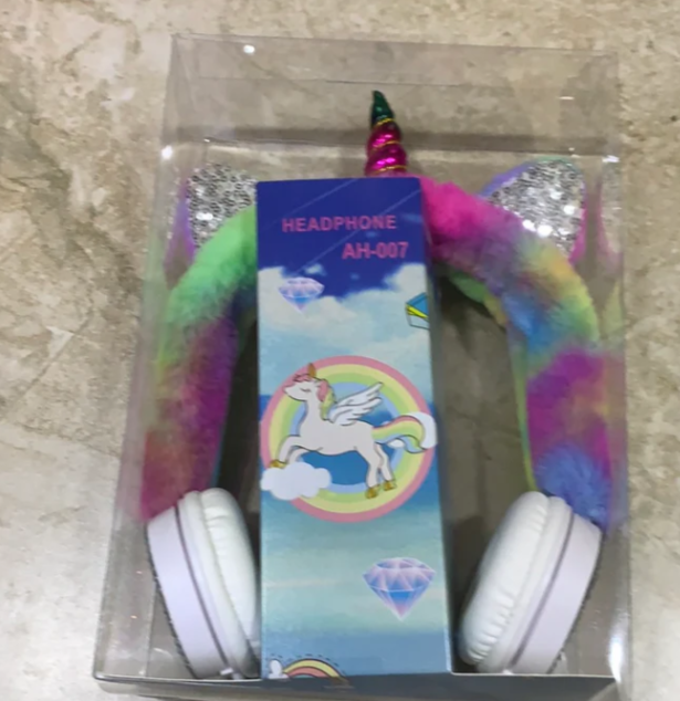 Audífono unicornio con cable AH-007