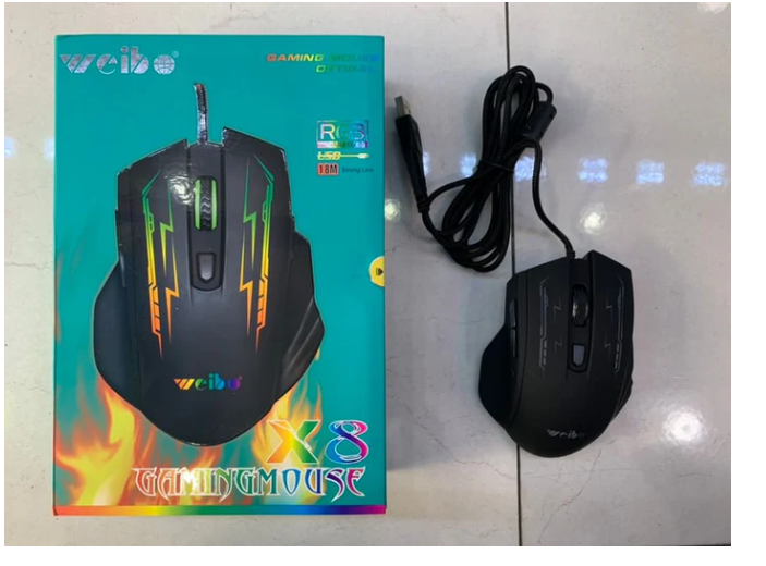 WEIBO Mouse con cable X8 game