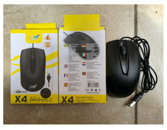 Mouse con cable X4