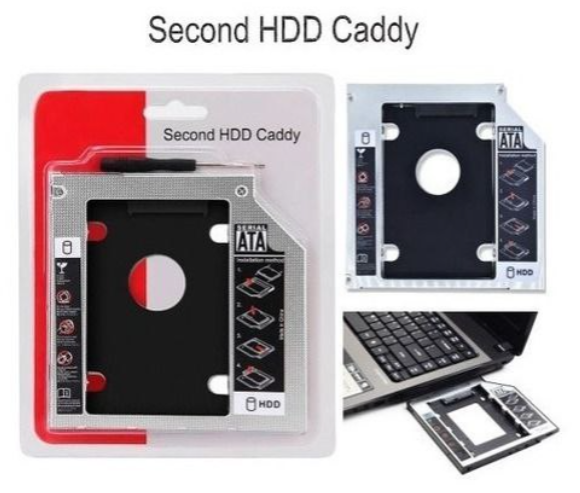 Caddy para instalar disco duro adicional a laptop 9mm