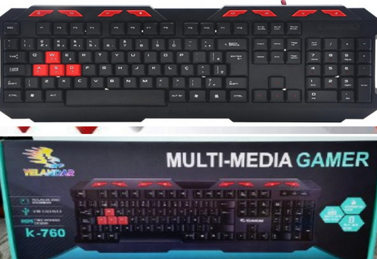 TECLADO MULTIMEDIA  K-760