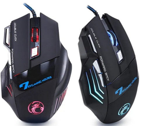 MOUSE CON CABLE Y CON LUZ  X7