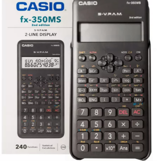 CALCULADORA CASIO   FX-350MS  240 FUNCIONES