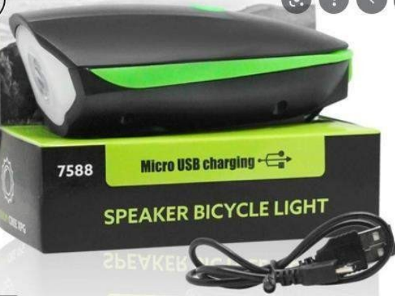 LUCES DE BICICLETA RECARGABLE Y CON PITO 7588