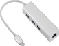 USB HUB TIPO C 3 PUERTOS USB  1 PUERTO LAN  100MBS  17660-25