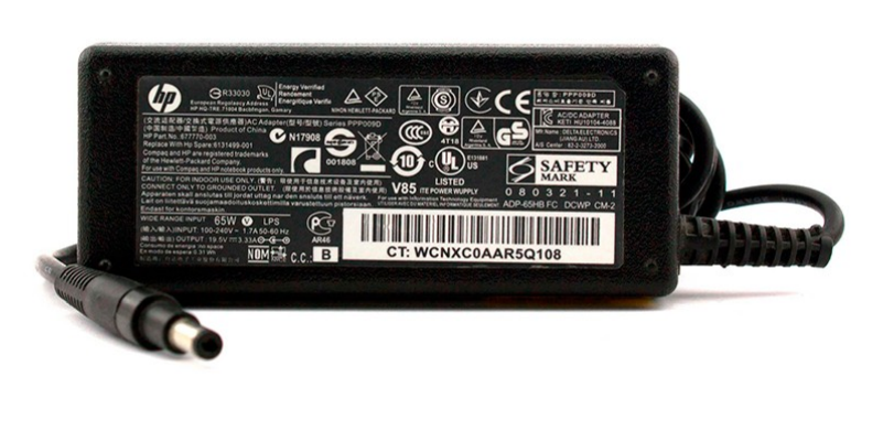 CARGADOR DE LAPTOP HP HP65WP PUNTA NEGRA 4.8*1. 7MM 19. 5V-3.33A