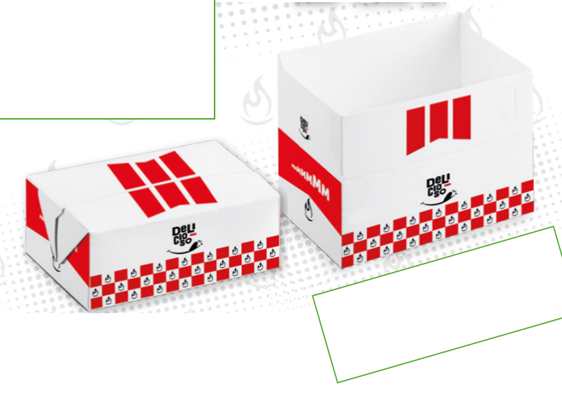 CHICKEN BOX IMPRESO PAQUETE DE 25 UNIDADES