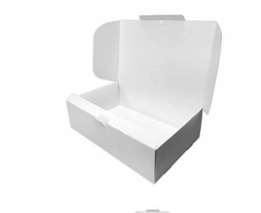 EMPANADAS BOX BLANCO 20X20.5X5.7cm PAQUETE DE 25 UNIDADES