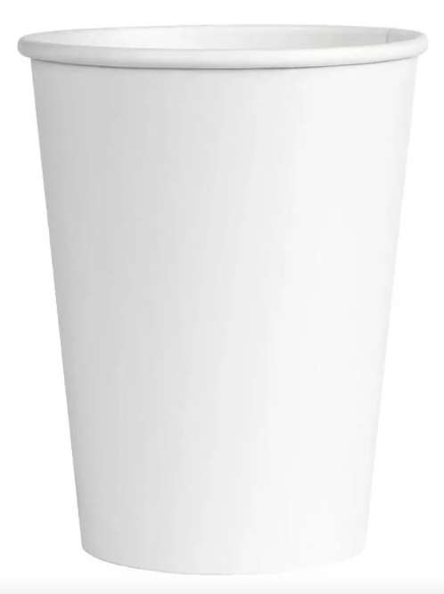 Vasos de papel blanco