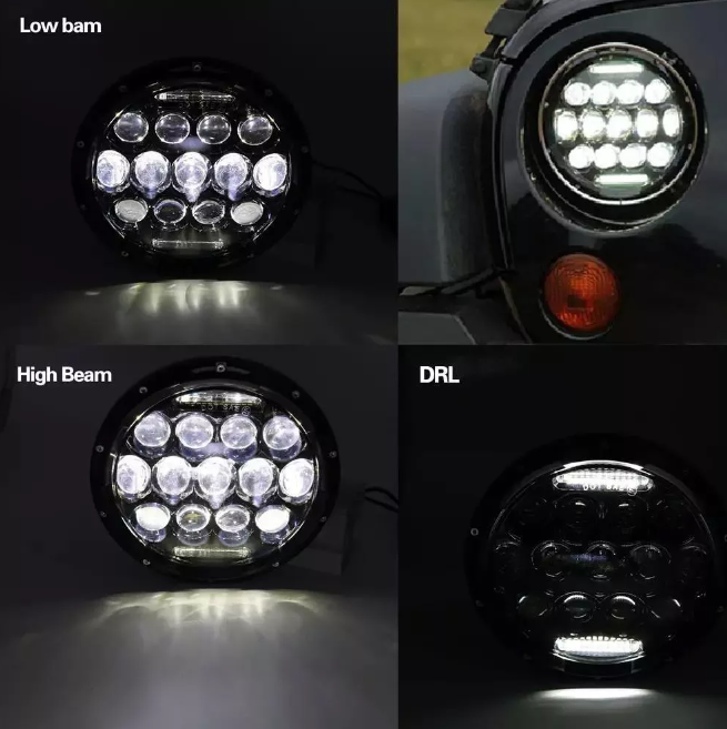 Faro led redondo 7" H4