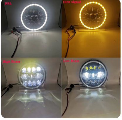 Faro led redondo 7" H4