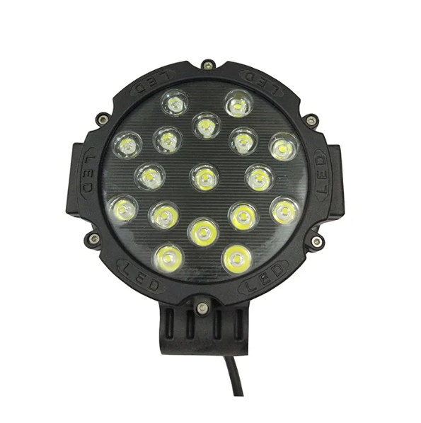 Faro led redondo 7" H4 con base para jeep