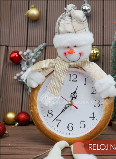 Reloj Navideño  23cm