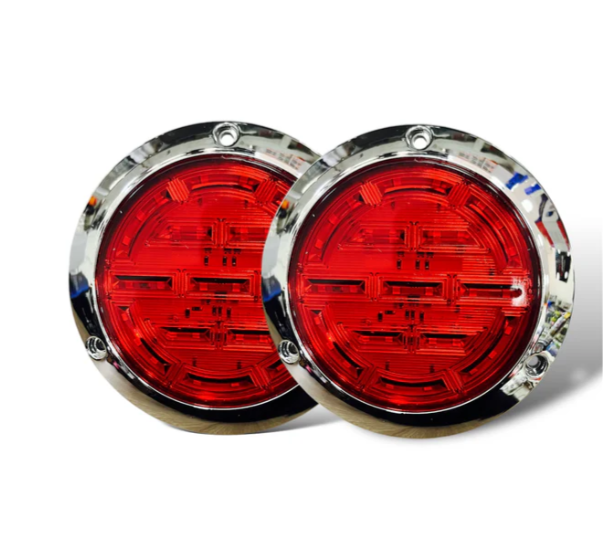 Luz guia redonda 4" 3 funciones 12-24v 2Pcs RL-F063