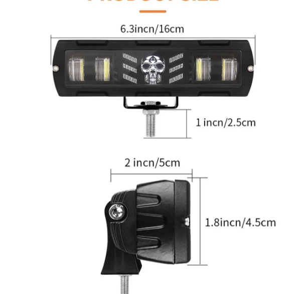 Barra led slim Calavera RGB LH-GZD6003