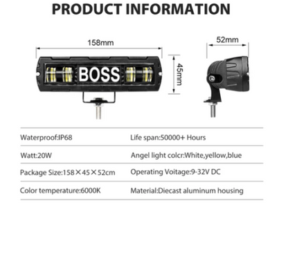 Barras led slim BOSS RGB 2 Lupas LH-GZD6002