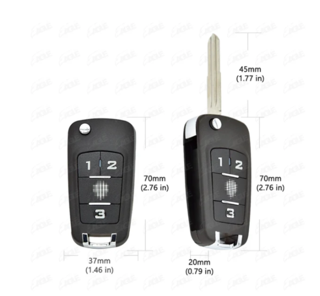 Control Chevrolet con llave tipo navaja YKQ-E200X