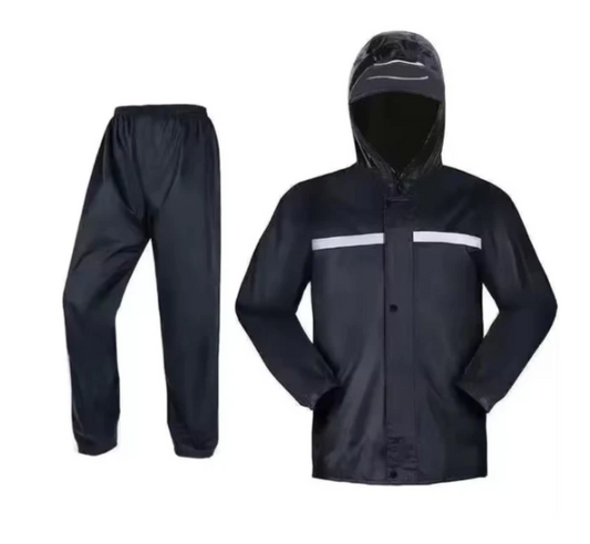 Impermeable con reflectivo azul SN-1356