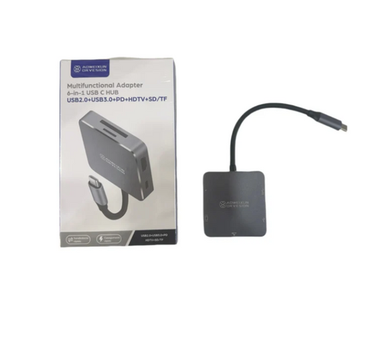 Estación de acoplamiento YPEC 4 en 1 KZW08 SN-1325 , 2usb 3.0 , hdmi, tipo c , sd , micro sd