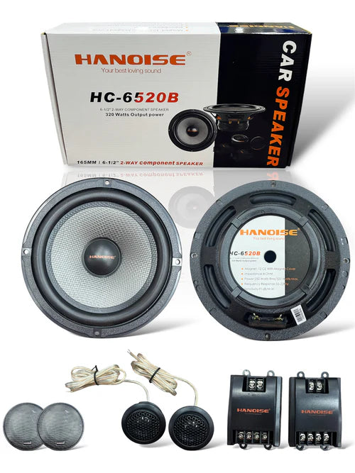 Parlantes componentes HANOISE 6.5" con tweeter HC-6520B