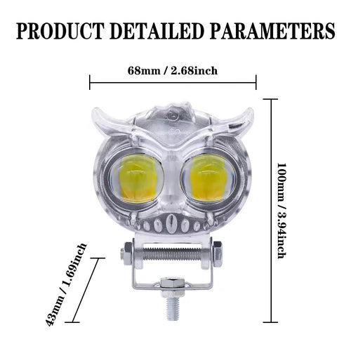 Proyector de luz Buho transparente CY-4574