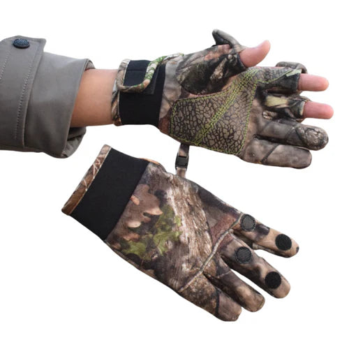 Guantes camuflado diseño hojas 24-2443