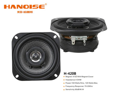 Parlantes Coaxiales HANOISE 4" H-420B