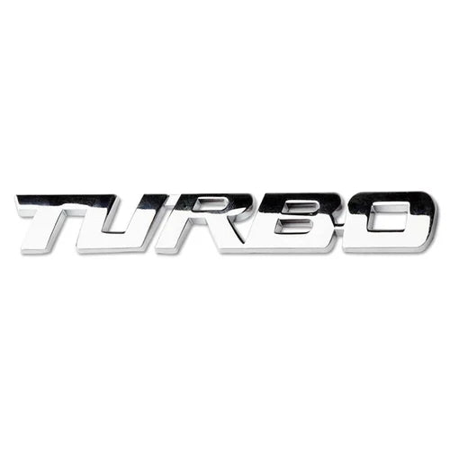 Emblema metalico TURBO 13CM