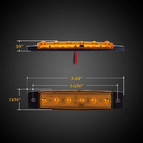 Luz led lateral 24v con strobe CY-2405 1pcs