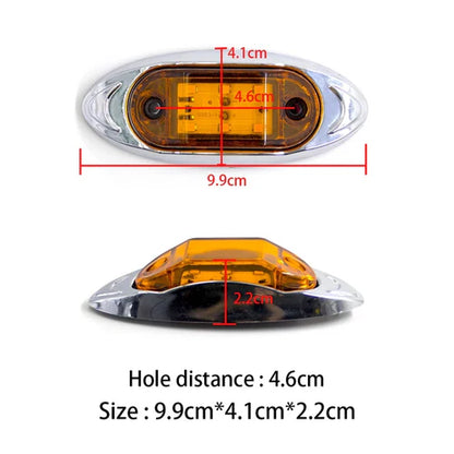 luz lateral 24v 6led luz fija 2pcs CY-2407A-24V