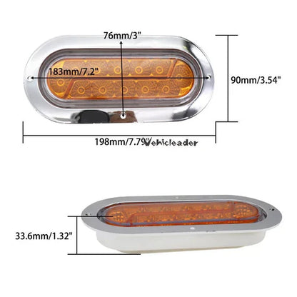 Luz guia ovalada 12-24v 1PC HW-WD-172