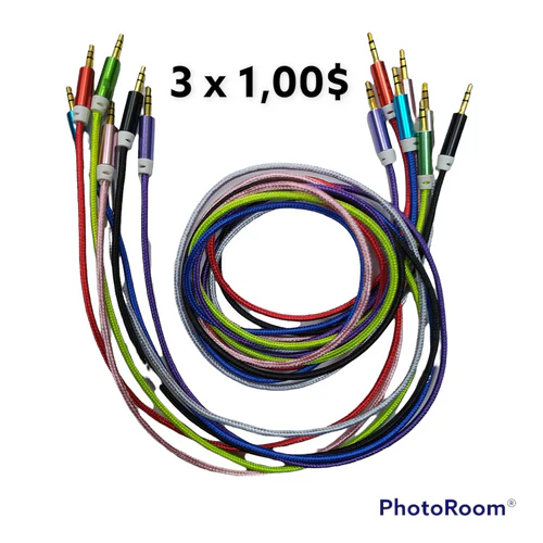 Cable auxiliar (1 metro) 3x1dolar