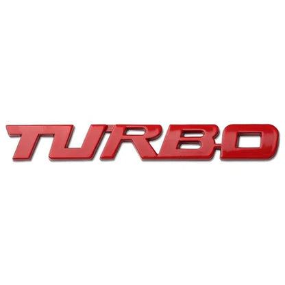 Emblema metalico TURBO 13CM